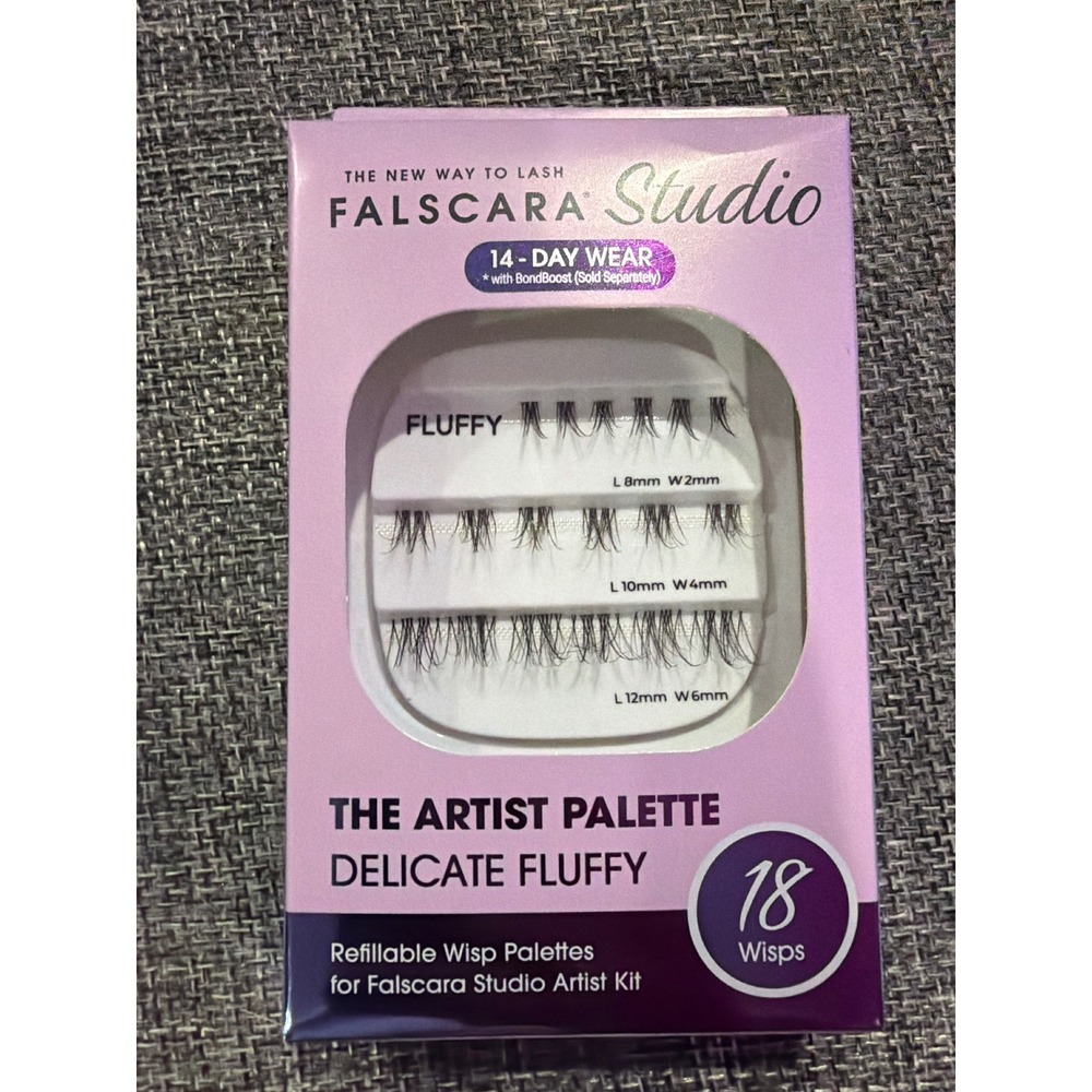 Kiss Falscara Studio The Artist Palette Delicate Fluffy 18 Wisps Lash Refill